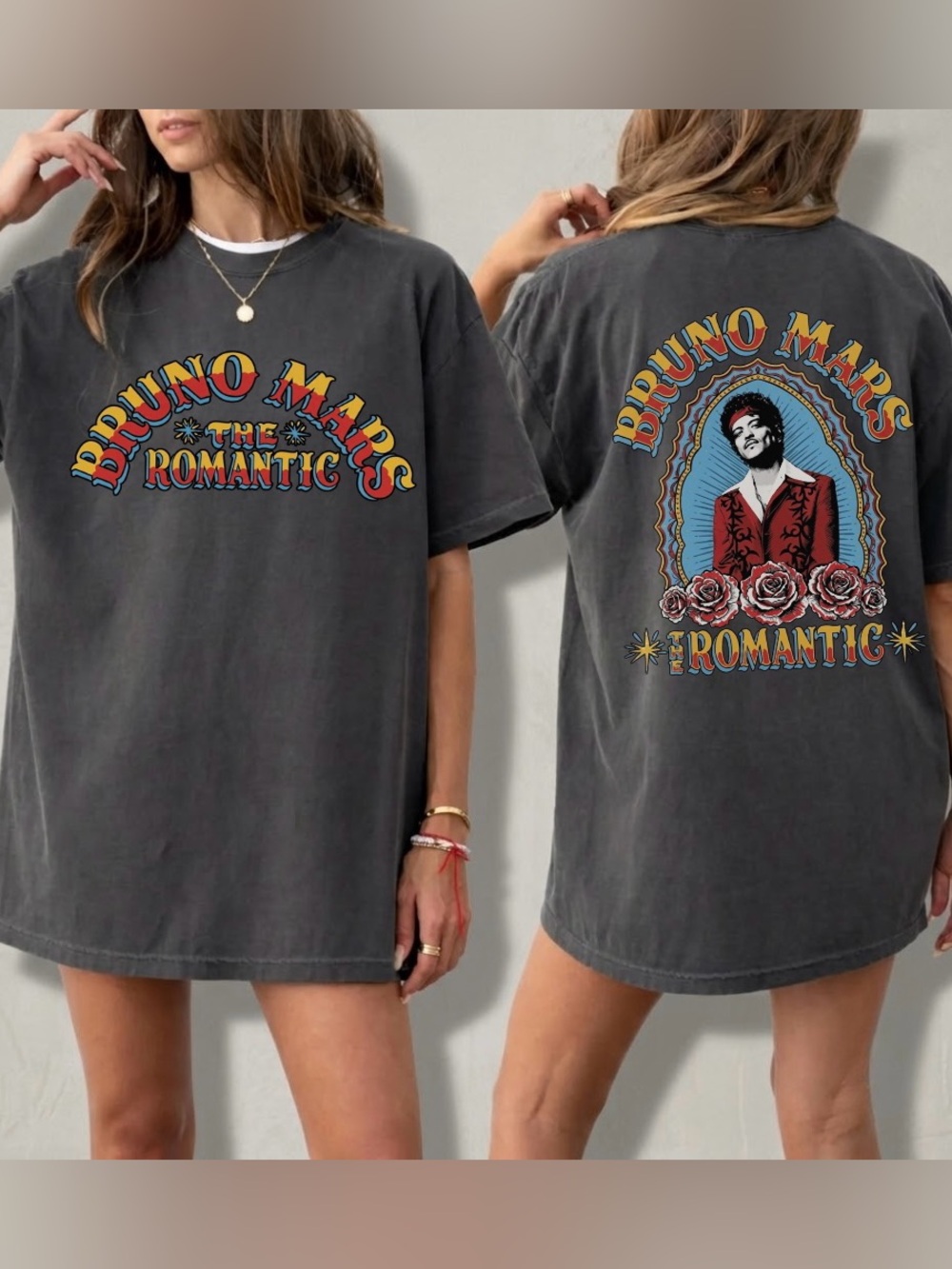 Bruno Mars The Romantic Tour 2026 Comfort Colors Tee Gift For Fans